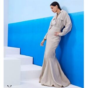 FINAL PRICE. NWT Max Mara Linen Mermaid Asymmetrical Maxi/ Midi Skirt